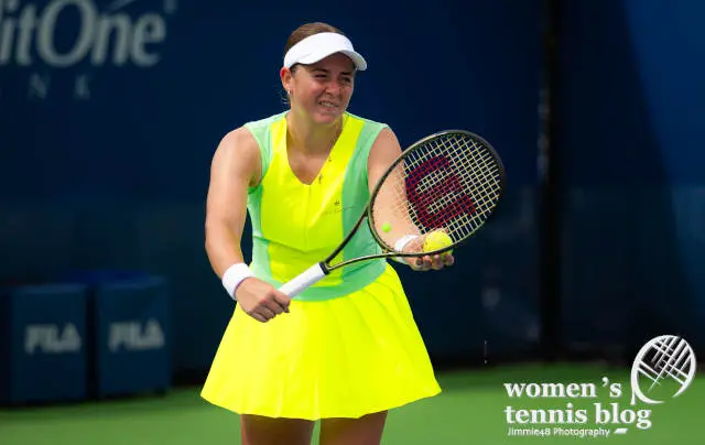 Jelena Ostapenko in DK ONE tennis dress