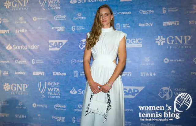 Elena Rybakina at the WTA Finals draw gala