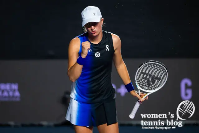 Iga Swiatek at the 2023 WTA Finals in Cancun