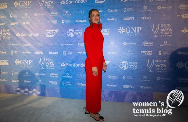 Iga Swiatek at the WTA Finals draw gala