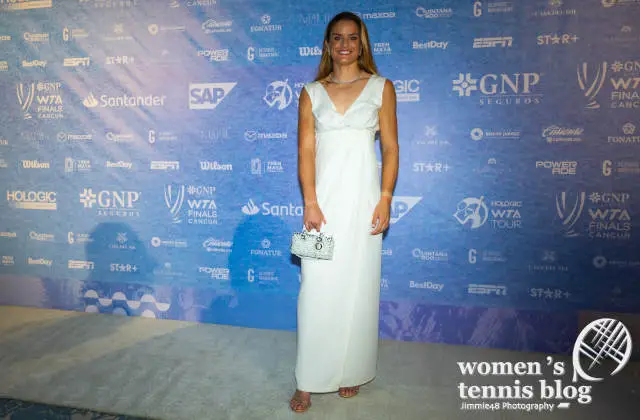 Maria Sakkari at the WTA Finals draw gala