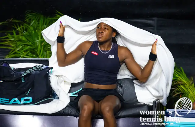 Coco Gauff at the WTA Finals in Cancun