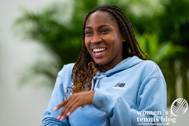 Coco Gauff at the 2024 Qatar TotalEnergies Open