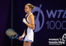 Karolina Pliskova at the Qatar TotalEnergies Open