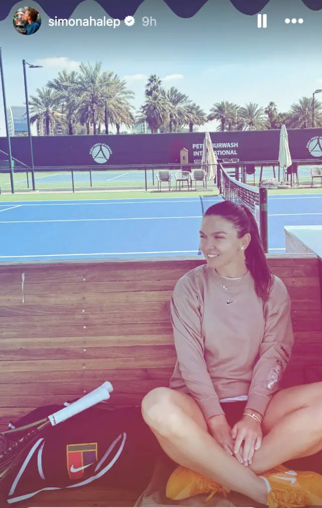 So close, yet so far: Halep trains in UAE as others play the Dubai Duty Free Tennis Championships
