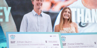 2024 Universal Tennis Foundation Hurd Award Champions Ethan Quinn and Fiona Crawley