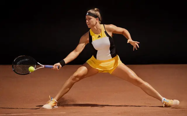 Karolina Muchova in Adidas Paris 2024 tennis apparel