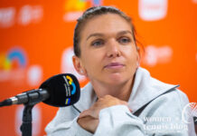 Simona Halep at the press conference, Miami Open 2024