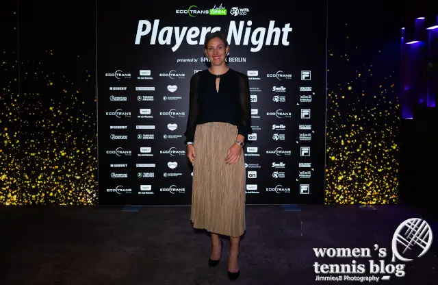 Angelique Kerber at players' party in Berlin