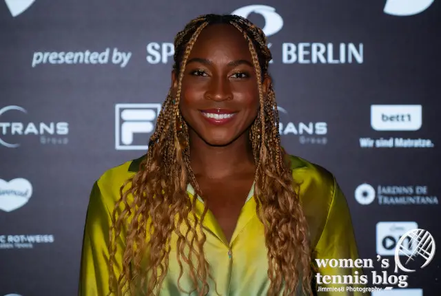 Coco Gauff at Berlin players' party