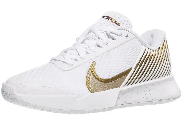 Nike Zoom Vapor Pro 2 white with gold accents