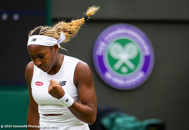 Coco Gauff at Wimbledon 2024