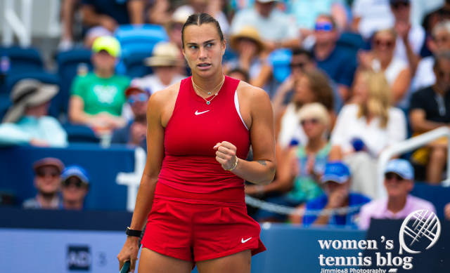 Aryna Sabalenka at the 2024 Cincinnati Open