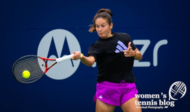 Daria Kasatkina wearing Adidas at the National Bank Open in Toronto