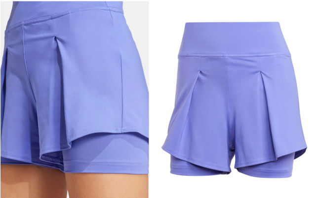 Purple Adidas shorts for the 2024 US Open