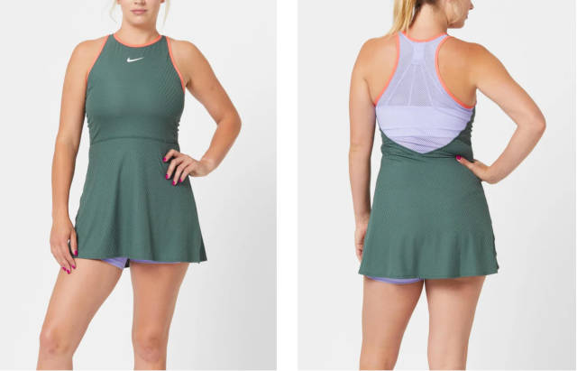 Green Nike dress for the 2024 US Open