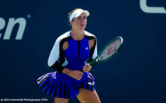 Elina Svitolina's Adidas dress at the 2024 US Open