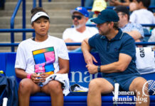 Naomi Osaka and Wim Fissette