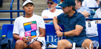 Naomi Osaka and Wim Fissette