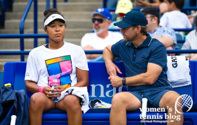 Naomi Osaka and Wim Fissette