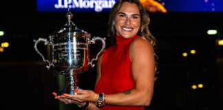 Aryna Sabalenka, US Open trophy photoshoot