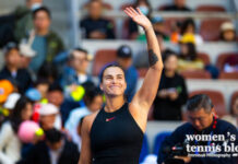 Aryna Sabalenka at the 2024 China Open