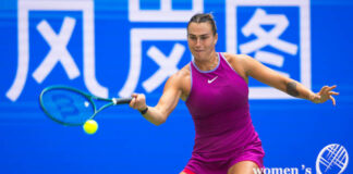 Aryna Sabalenka at the 2024 Wuhan Open