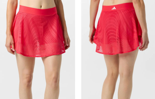 Red Adidas Melbourne skirt