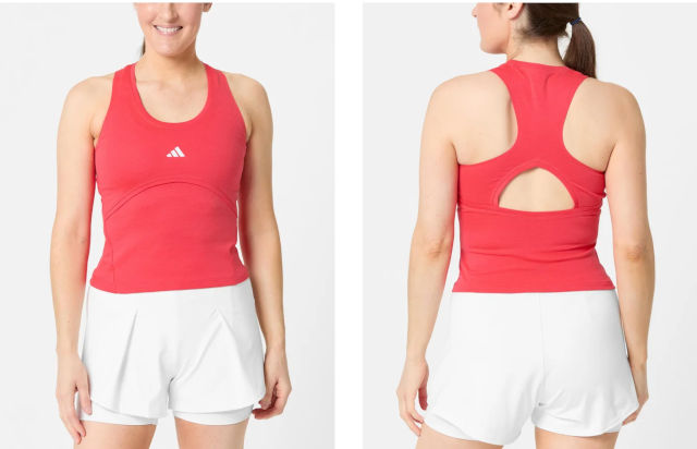 Red Adidas tank for Melbourne 2024