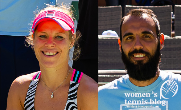 Laura Siegemund and her partner Antonio Zucca