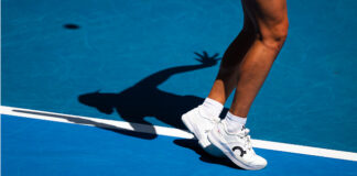 On the Roger Pro 2, Iga Swiatek shoes at the 2025 Australian Open