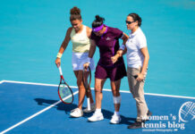 Injured Ons Jabeur helped by Jasmine Paolini to leave the court