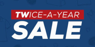 TWice a year sale