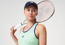 Elena Rybakina in new Yonex dress that she will wear at the 2025 French Open