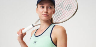Elena Rybakina in new Yonex dress that she will wear at the 2025 French Open