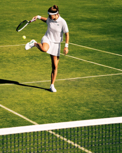 Karolina Muchova in new Adidas whites