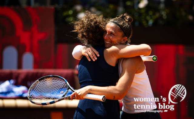Sara Errani and Jasmine Paolini