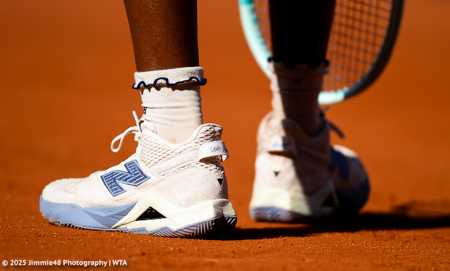 Coco Gauff's shoes at Roland Garros 2025