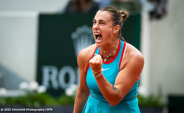 Aryna Sabalenka at Roland Garros 2025