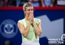 Tearful Eugenie Bouchard waves goodbye to tennis in Montreal
