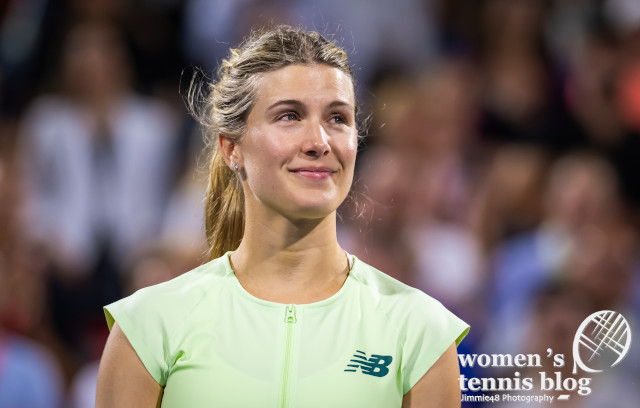 Eugenie Bouchard after her last tennis match