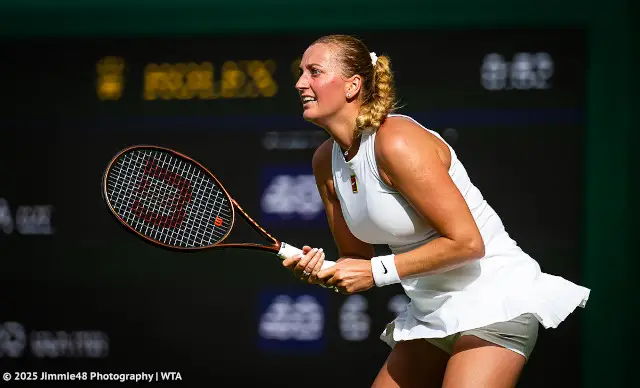 Petra Kvitova at Wimbledon 2025