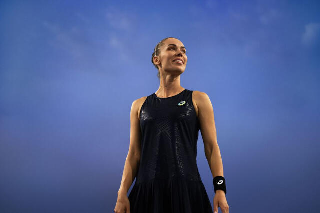 Asics tennis dress from the Night Energy collection for New York