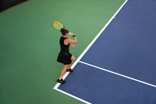 Jasmine Paolini in the new Asics dress for the 2025 US Open