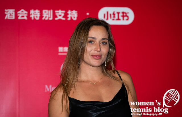 Paula Badosa at the Beijing players' party 2025