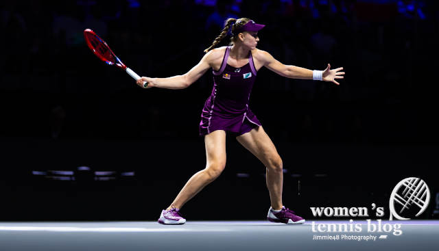 Elena Rybakina at the WTA Finals