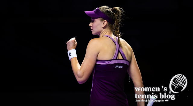 Elena Rybakina at the 2025 WTA Finals