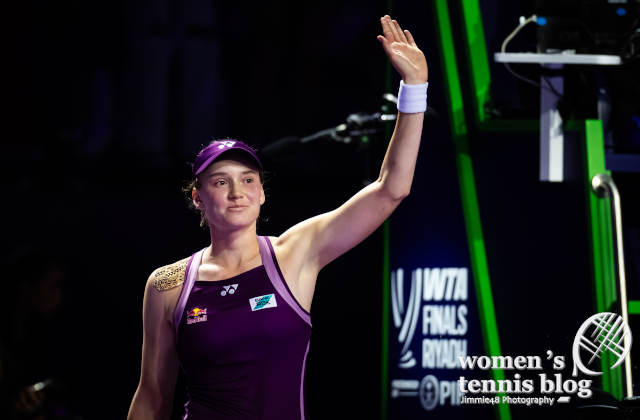 Elena Rybakina at the 2025 WTA Finals