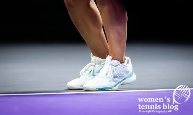 Jessica Pegula's tennis shoes at the 2025 WTA Finals