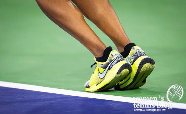 Naomi Osaka's tennis shoes at Indian Wells